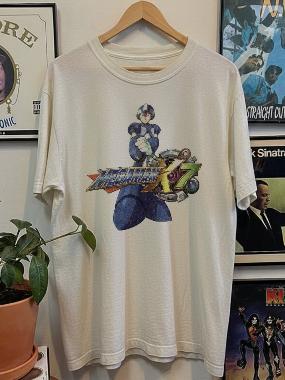 2003 Megaman X7 Washed White Tee